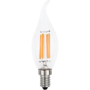 لمبة شعلة 3 واط عيدان شكل شعلة يمكن استخدامها في لمبات نجف والثريات وتمنح اضاءة صفراء مريحة للعين وهادئة E14