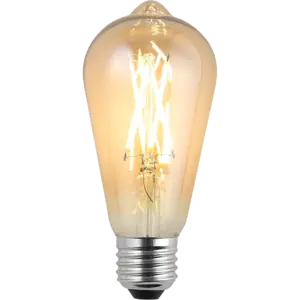 لمبة لون الانارة اصفر مع قزاز ذهبي 7 واط E27