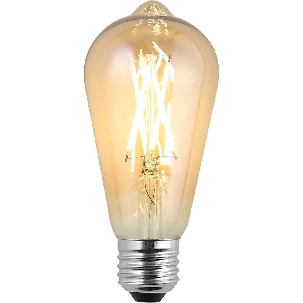 لمبة لون الانارة اصفر مع قزاز ذهبي 7 واط E27