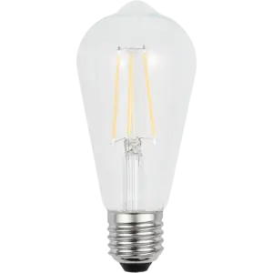 لمبة لون الانارة اصفر مع قزاز شفاف 7 واط LED E27