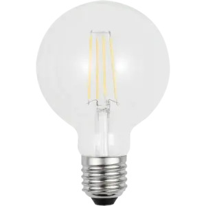 لمبة قزاز عيدان كروي قطر 9.5 سم شكل عسلي ذهبي لون الإضاءة اصفر 7 واط E27