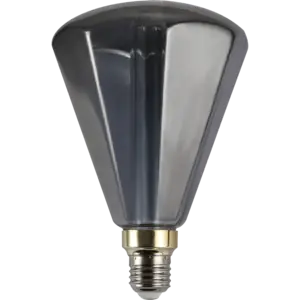 لمبة ديكورية رمادي قطر 18 سم لون الانارة اصفر 3 واط