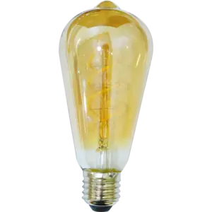 لمبات نجف ديكوريه شكل كمثرى حلزوني 4 واط مع لمسة اضاءة ديكور لون الاضاءة اصفر شمسي يمكن استخدامها في لمبات النجف والثريات E27