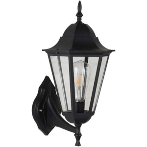 فانوس جداري صغير سداسي اسود E27