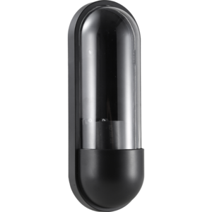 فانوس بيضاوي E27 اسود خارجي